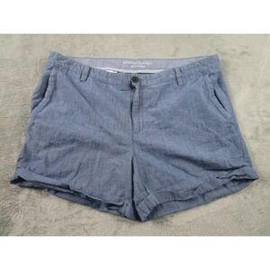 Banana Republic Shorts Womens 14 Blue City Chino Casual‎ Preppy Cotton